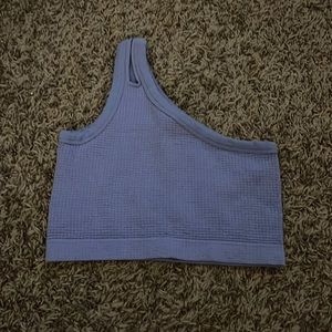 PURPLE CUTE ONE SHOULDER TANK